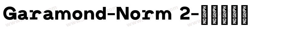 Garamond-Norm 2字体转换